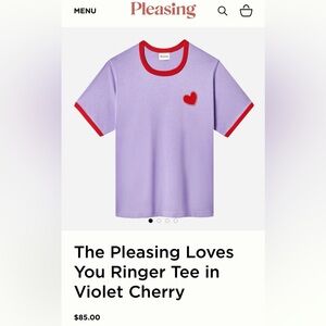 Pleasing Loves You Harry Styles Heart Ringer Tee